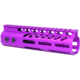Guntec USA AR-15 7in Ultra Lightweight Thin M-LOK Free Floating Handguard w/ Monolithic Top Rail, Anodized Purple, GT-7MLK-PURPLE