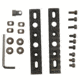 GUNTEC USA AR-15 Accessory Rail Kit For Factory Handguard,2pc HG-RAIL-C