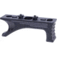 Guntec USA AR-15 Aluminum Angled Grip for M-LOK System, Gen 2, Anodized Black, ANGLEGRIP-MLK-G2