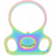 Guntec USA AR-15 AMBI SINGLE POINT SLING ADAPTER RAINBOW PVD FINISH, RAINBOW PVD, DOUBLE-EGG-RPVD