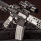 Guntec USA AR-15 / AR-308 Extended Mag Catch Paddle Release, Anodized Clear, EXT-MC-CLEAR