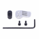 Guntec USA AR-15 / AR-308 Extended Mag Catch Paddle Release, Anodized Clear, EXT-MC-CLEAR