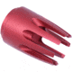 GUNTEC USA AR-15 Claw Multi-Prong Flash Hider, Red Anodized, AR-CLAW-RED
