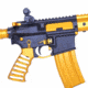 Guntec USA AR-15 Multi Degree Short Throw Ambi Safety, Anodized Orange, AMBI-STMD-ORANGE