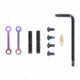 Guntec USA AR-15 Complete Anti-Rotation Trigger/Hammer Pin Set, Matte Rainbow Pvd Coated, GT-ARP-M-RPVD