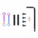 Guntec USA AR-15 Complete Anti-Rotation Trigger/Hammer Pin Set, Rainbow Pvd, GT-ARP-RPVD