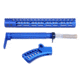 Guntec USA AR-15 Compliant Ultra Furniture Set, Anodized Blue, AR-COMP-SET-BLUE