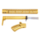 Guntec USA AR-15 Compliant Ultra Furniture Set, Anodized Gold, AR-COMP-SET-GOLD
