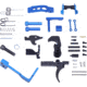Guntec USA AR-15 Enhanced Lower Parts Kit w/ Upgrades, Anodized Blue, LPK-ENH-BLUE