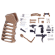 Guntec USA AR-15 Enhanced Lower Parts Kit w/ Upgrades &amp; Skeletonized Aluminum Pistol Grip