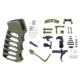 Guntec USA AR-15 Enhanced Lower Parts Kit w/ Upgrades &amp; Skeletonized Aluminum Pistol Grip