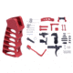 Guntec USA AR-15 Enhanced Lower Parts Kit w/ Upgrades &amp; Skeletonized Aluminum Pistol Grip
