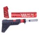 Guntec USA AR-15 Honeycomb Pistol Furniture Set, Anodized Red, HCP-RED
