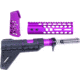 Guntec USA AR-15 Honeycomb Pistol Furniture Set w/Brace, 7 in, Anodized Purple, AR-HCP-SET-PB-PURPLE