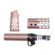 Guntec USA AR-15 Micro Honeycomb Pistol Furniture Set, Anodized Bronze, MICRO-HCP-SET-BRZ