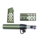 Guntec USA AR-15 Micro Honeycomb Pistol Furniture Set, Anodized Green, MICRO-HCP-SET-GREEN