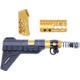 Guntec USA AR-15 Micro Honeycomb Pistol Furniture Set w/Brace, Anodized Gold, MICRO-HCP-SET-PB-GOLD