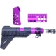 Guntec USA AR-15 Micro Honeycomb Pistol Furniture Set w/Brace, Anodized Purple, MICRO-HCP-SET-PB-PURPLE