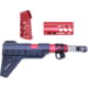 Guntec USA AR-15 Micro Honeycomb Pistol Furniture Set w/Brace, Anodized Red, MICRO-HCP-SET-PB-RED