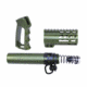 Guntec USA AR-15 Micro Pistol Furniture Set, Anodized Green, MICRO-P-SET-GREEN