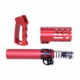 Guntec USA AR-15 Micro Pistol Furniture Set, Anodized Red, MICRO-P-SET-RED