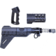 Guntec USA AR-15 Micro Pistol Furniture Set w/Brace, Anodized Black, MICRO-P-SET-PB-BLACK