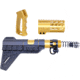 Guntec USA AR-15 Micro Pistol Furniture Set w/Brace, Anodized Gold, MICRO-P-SET-PB-GOLD