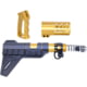 Guntec USA AR-15 Micro Pistol Furniture Set w/Brace, Anodized Gold, MICRO-P-SET-PB-GOLD