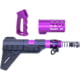 Guntec USA AR-15 Micro Pistol Furniture Set w/Brace, Anodized Purple, MICRO-P-SET-PB-PURPLE