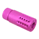 Guntec USA AR-15 Micro Slip Over Barrel Shroud w/ Multi Port Muzzle Brake, .223 / 5.56 Caliber, 1/2 x 28 Thread, Anodized Pink, 1326-MB-P-S-PINK
