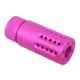 Guntec USA AR-15 Micro Slip Over Barrel Shroud w/ Multi Port Muzzle Brake, .223 / 5.56 Caliber, 1/2 x 28 Thread, Anodized Pink, 1326-MB-P-S-PINK