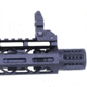 Guntec USA AR-15 Micro Slip Over Barrel Shroud w/ Multi Port Muzzle Brake, 9mm, Anodized Black, 1326-MB-P-S-9