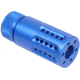 Guntec USA AR-15 Micro Slip Over Barrel Shroud w/ Multi Port Muzzle Brake, Anodized Blue, 1326-MB-P-S-BLUE