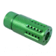 Guntec USA AR-15 Micro Slip Over Barrel Shroud With Multi Port Muzzle Brake, Anodized Irish Green, 1326-MB-P-S-IG