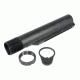 GUNTEC USA AR-15 Mil-Spec Buffer Tube w/End Plate and Castle Nut,Black MILSPECTUBE