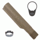GUNTEC USA AR-15 Mil-Spec Buffer Tube w/End Plate and Castle Nut,Flat Dark Earth MILSPECTUBE-FDE