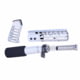 Guntec USA AR-15 Pistol Furniture Set, Chrome, AR-PISTOL-SET-MLK-C