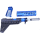 Guntec USA AR-15 Pistol Furniture Set W/Micro Breach Pistol Brace Anodized Blue, Anodized Blue, AR-PISTOL-SET-MLK-PB-BLUE