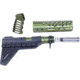Guntec USA AR-15 Pistol Furniture Set W/Micro Breach Pistol Brace Anodized Green, Anodized Green, AR-PISTOL-SET-MLK-PB-GREEN