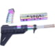 Guntec USA AR-15 Pistol Furniture Set W/Micro Breach Pistol Brace Matte Rainbow PVD Coated, Matte Rainbow PVD, AR-PISTOL-SET-MLK-PB-M-RPVD