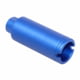 Guntec USA AR-15 Slim Line Cone Flash Can, 5.56/.223/9mm, 1/2x28, Anodized Blue, CONE-FH-S-BLUE