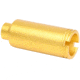 Guntec USA AR-15 Slim Line Cone Flash Can, Anodized Gold, CONE-FH-S-GOLD