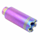 Guntec USA AR-15 Slim Line Trident Flash Can w/Glass Breaker, 5.56mm, 1/2x28, Matte Rainbow Pvd Coated, CONE-FH-S-C-RPVD