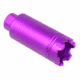 Guntec USA AR-15 Slim Line Trident Flash Can With Glass Breaker, Anodized Purple, CONE-FH-S-C-PURPLE