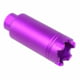 Guntec USA AR-15 Slim Line Trident Flash Can With Glass Breaker, Anodized Purple, CONE-FH-S-C-PURPLE