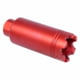 Guntec USA AR-15 Slim Line Trident Flash Can With Glass Breaker, Anodized Red, CONE-FH-S-C-RED