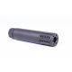 Guntec USA AR-15 Slip Over Barrel Shroud with Multi Port Muzzle Brake, Black, 1326-MB-P