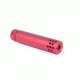 GUNTEC USA AR-15 Slip Over Barrel Shroud With Muzzle Comp, Red Anodized 1326-MB-RED