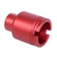 Guntec USA AR-15 Stubby Slim Compact Flash Can, 5.56mm, 1/2x28, Anodized Red, SCONE-FH-223-RED