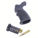 Guntec USA AR-15 T37 Rubber Overmold Textured Pistol Grip, Black Rubber, ARGRIP-T37